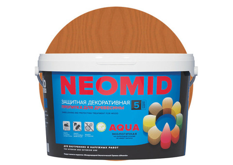 Пропитка для древесины Neomid Bio Color Aqua Кедр 9 л