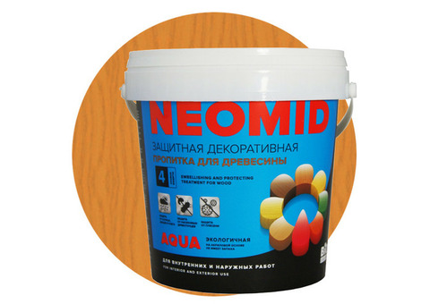 Пропитка для древесины Neomid Bio Color Aqua Светлый дуб 0,9 л