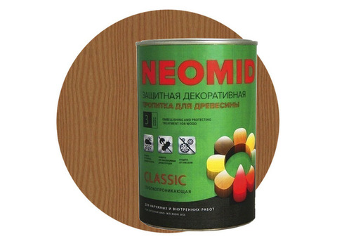 Пропитка для древесины Neomid Bio Color Classic Дуб 0,9 л