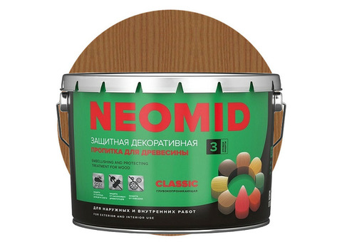 Пропитка для древесины Neomid Bio Color Classic Дуб 9 л