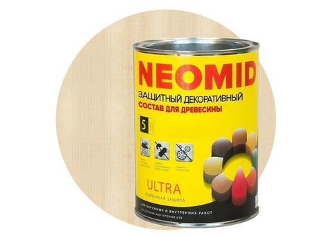 Пропитка для древесины Neomid Bio Color Ultra бесцветная 0,9 л