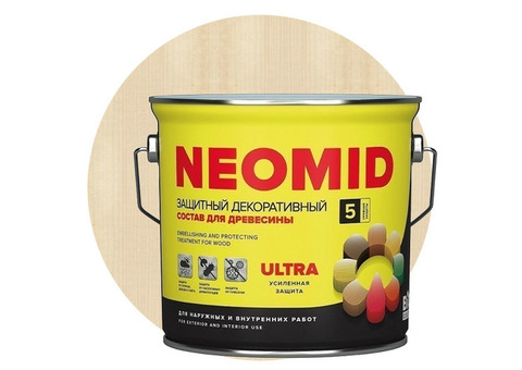 Пропитка для древесины Neomid Bio Color Ultra бесцветная 2,7 л