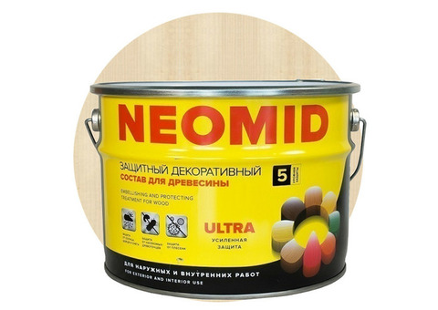 Пропитка для древесины Neomid Bio Color Ultra бесцветная 9 л