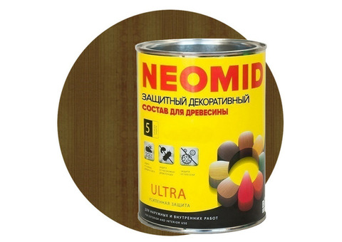 Пропитка для древесины Neomid Bio Color Ultra Дуб 0,9 л