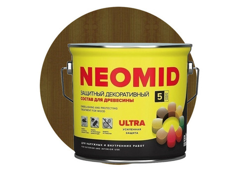 Пропитка для древесины Neomid Bio Color Ultra Дуб 2,7 л