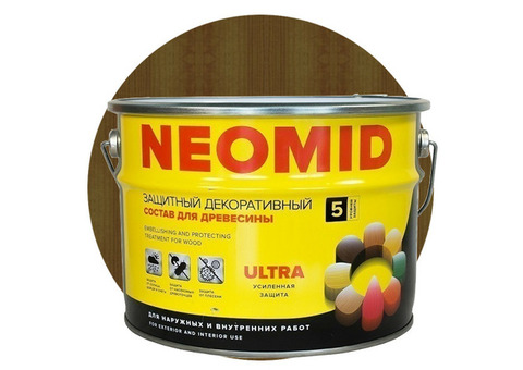 Пропитка для древесины Neomid Bio Color Ultra Дуб 9 л