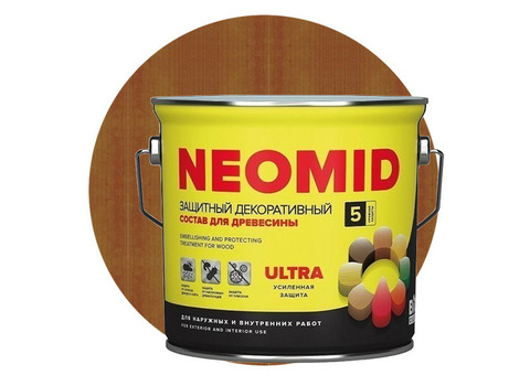 Пропитка для древесины Neomid Bio Color Ultra Орегон 2,7 л