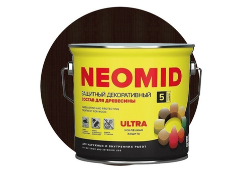 Пропитка для древесины Neomid Bio Color Ultra Орех 2,7 л