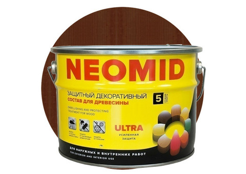 Пропитка для древесины Neomid Bio Color Ultra Тик 9 л