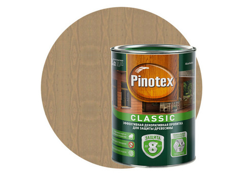 Пропитка для древесины Pinotex Classic Дуб 1 л