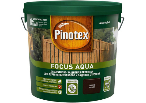 Пропитка для древесины Pinotex Focus Aqua Палисандр 5 л