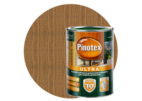 Пропитка для древесины Pinotex Ultra Тик 1 л