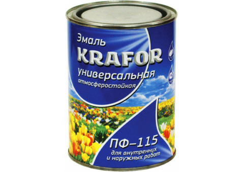 Krafor эмаль ПФ-115 зеленое яблоко 1,8 кг 6 26012