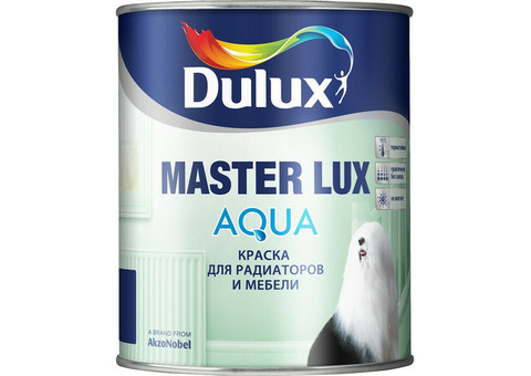 Эмаль акриловая Dulux Master Lux Aqua 40 для радиаторов и мебели база BW полуглянцевая 1л