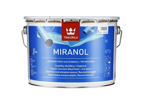 Эмаль алкидная Tikkurila Miranol высокоглянцевая база A 9 л