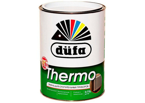 Эмаль алкидная термостойкая Dufa Retail Thermo для радиаторов белая 0,75 л