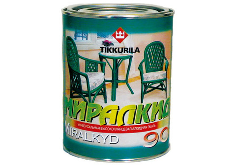 Эмаль высокоглянцевая Tikkurila Miralkid 90 А 0,9 л