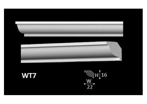 Карниз потолочный из дюрополимера NMC HDPS Wallstyl WT-7 2 м