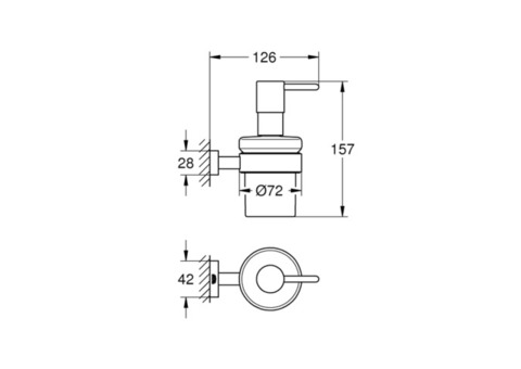 Дозатор для жидкого мыла Grohe Essentials Cube 40756001