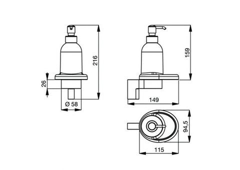 Дозатор для жидкого мыла Ideal Standard Connect N1389AA