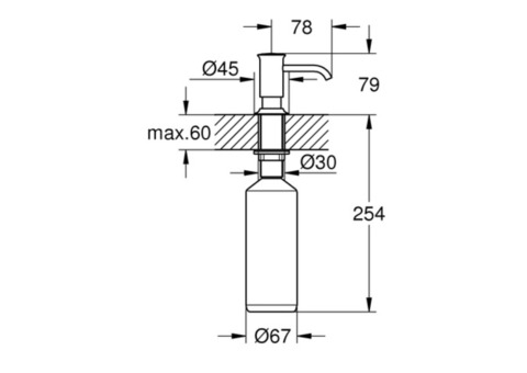 Дозатор жидкого мыла Grohe Authentic 40537000