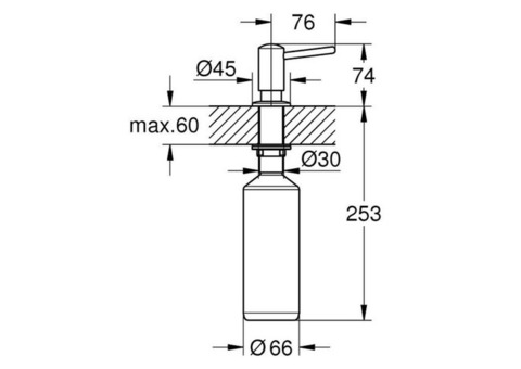 Дозатор жидкого мыла Grohe Contemporary 40536000