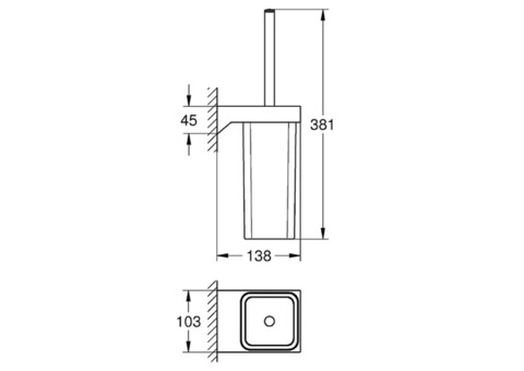 Ершик подвесной Grohe Selection Cube 40857000