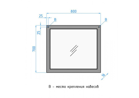 Зеркало Style Line Сакура 80 Люкс венге