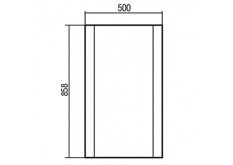 Зеркало Акватон Ария 50 1A140102AA430 темно-коричневое