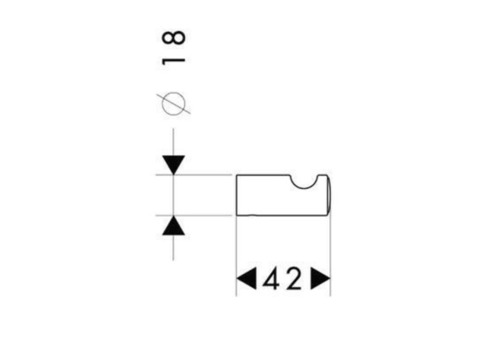 Крючок Hansgrohe Logis Classic 41611000