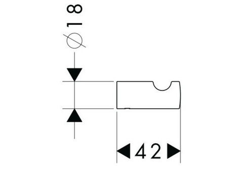 Крючок для ванной Hansgrohe PuraVida 41501000