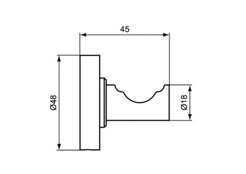 Крючок для ванной Ideal Standard IOM A9115AA