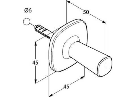 Крючок для ванной Kludi Ambienta 5398405