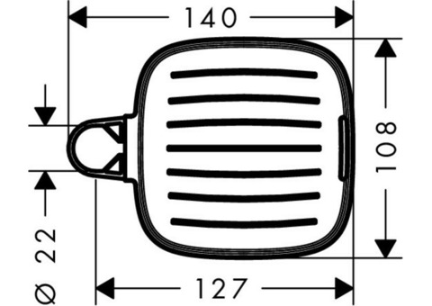 Мыльница Hansgrohe Cassetta E 26519000