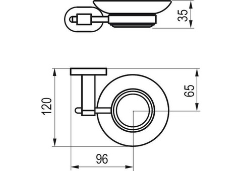 Мыльница Ravak Chrome CR 200.00