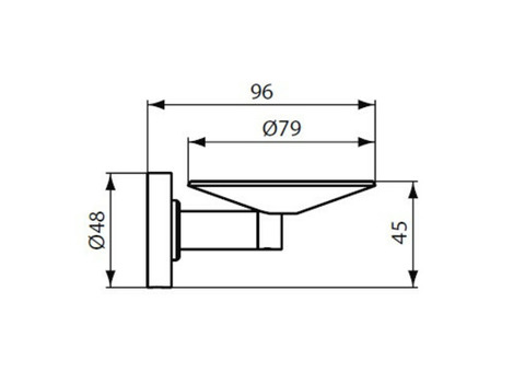 Мыльница антивандальная Ideal Standard IOM A9129AA