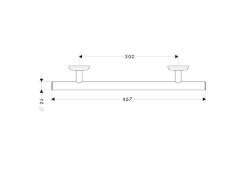 Поручень для ванной Hansgrohe Logis Classic 41613000