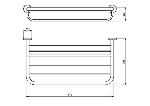 Полотенцедержатель с полкой Ideal Standard IOM A9106AA