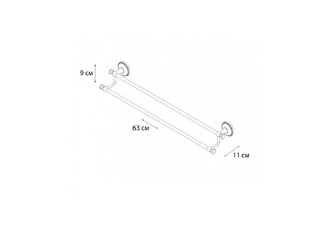 Полотенцедержатель трубчатый Fixsen Alfa GR-9502