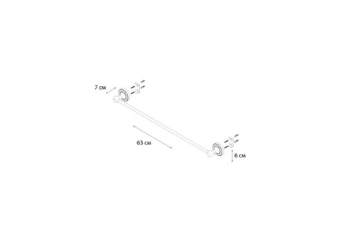 Полотенцедержатель трубчатый Fixsen Antik FX-61101