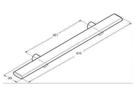 Полотенцедержатель-подставка Jacob Delafon Panolux E64003-SHP 61 см