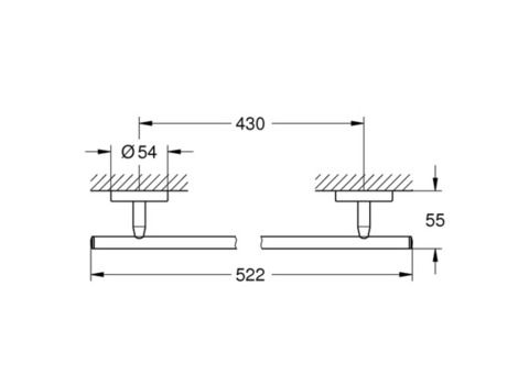 Полотенцедержатель Grohe BauCosmopolitan 40459001