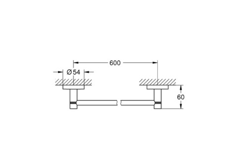 Полотенцедержатель Grohe Essential 60 см 40366001