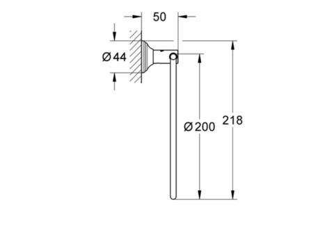 Полотенцедержатель кольцевой Grohe Essentials Authentic 40655001