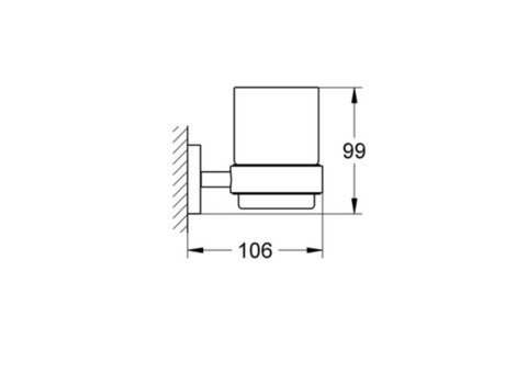 Держатель зубных щеток со стаканом Grohe Essentials 40447001