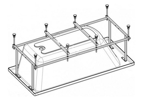 Монтажный комплект для ванны Roca BeCool ZRU9302786 180х80 см