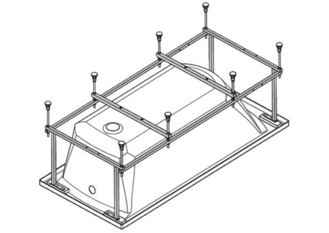 Монтажный комплект для ванны Roca Easy ZRU9302906 150х70 см