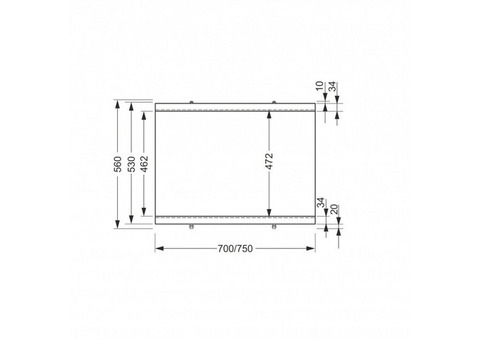 Панель боковая для ванны Cersanit Universal Type 2 75