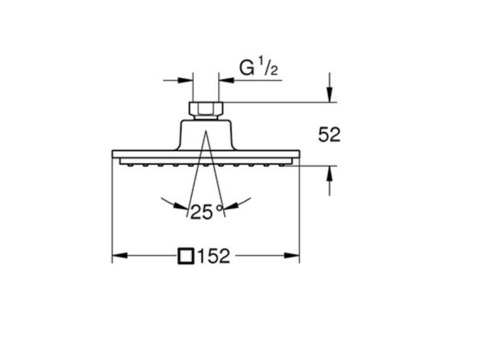 Верхний душ Grohe Euphoria Cube 27705000