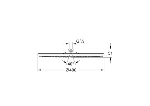 Верхний душ Grohe Rainshower Cosmopolitan 28778000